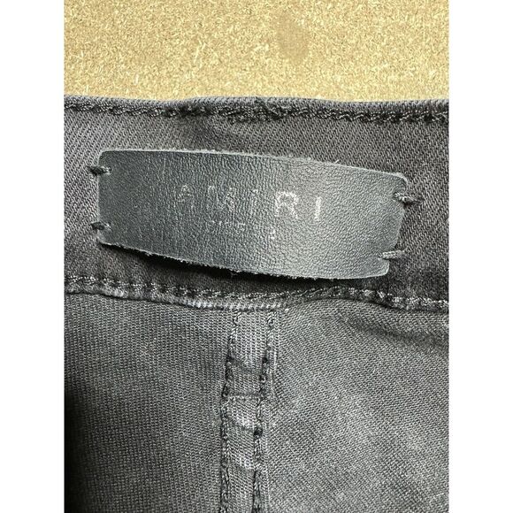 Amiri REAR Black straped Jeans Size 32 Authentic Retail $1500 - Picture 11 of 12